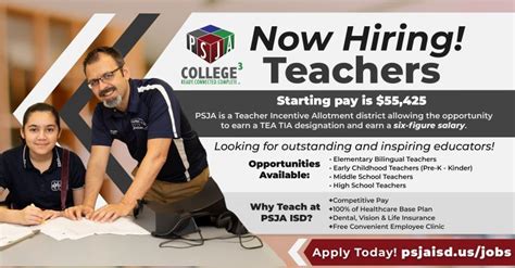 Join our PSJA Family today!.